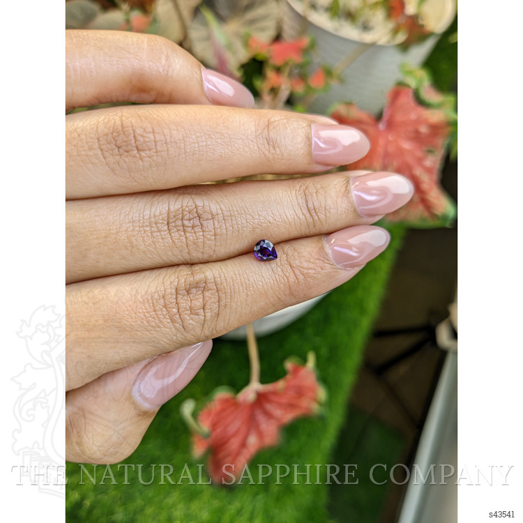 0.77 Ct. Purple Sapphire from Ceylon (Sri Lanka)