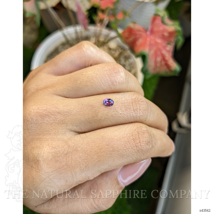 0.38 Ct. Pinkish Purple Sapphire from Ceylon (Sri Lanka)