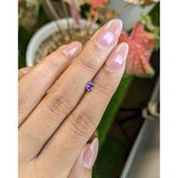 0.38 Ct. Pinkish Purple Sapphire from Ceylon (Sri Lanka) Life Style