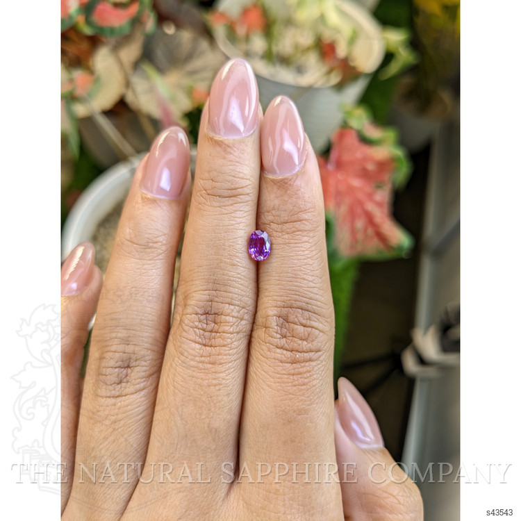 0.75 Ct. Purplish Pink Sapphire from Ceylon (Sri Lanka)