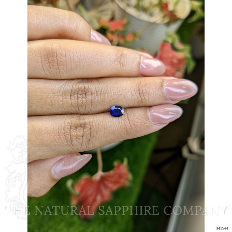 0.72 Ct. Blue Sapphire from Ceylon (Sri Lanka)