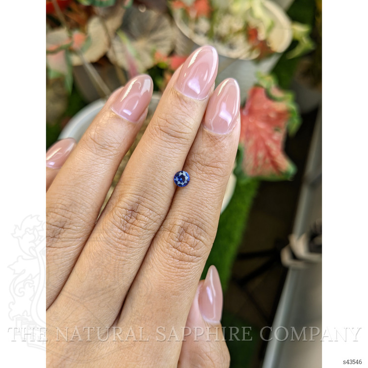 0.41 Ct. Blue Sapphire from Ceylon (Sri Lanka)