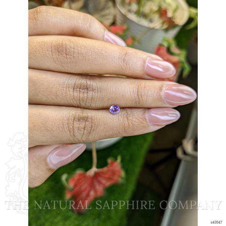 0.46 Ct. Pinkish Purple Sapphire from Ceylon (Sri Lanka)