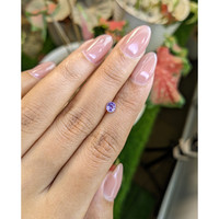 0.46 Ct. Pinkish Purple Sapphire from Ceylon (Sri Lanka) Life Style
