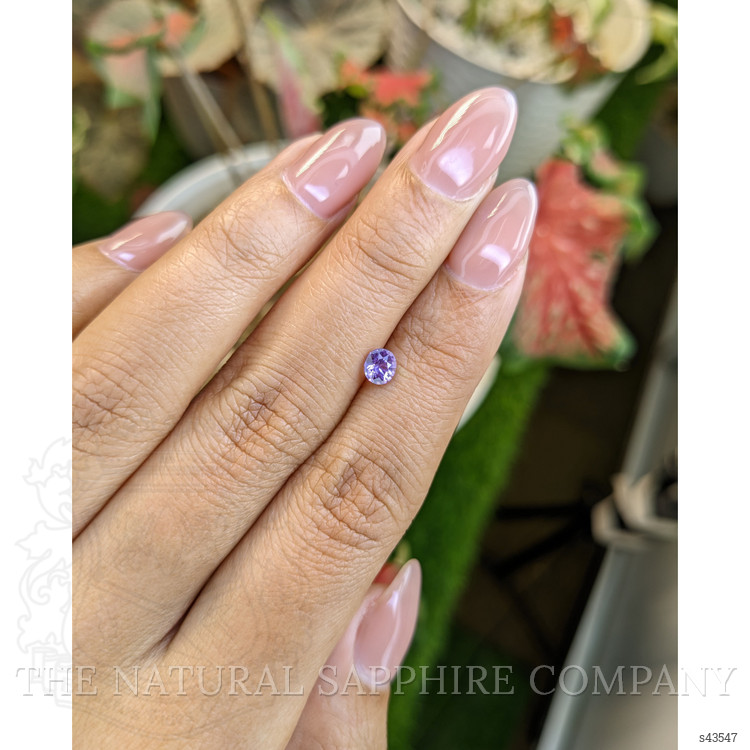 0.46 Ct. Pinkish Purple Sapphire from Ceylon (Sri Lanka)