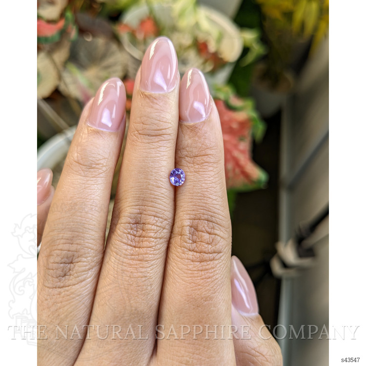 0.46 Ct. Pinkish Purple Sapphire from Ceylon (Sri Lanka)