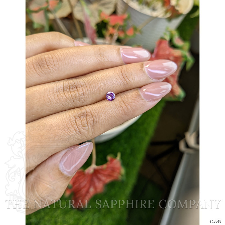 0.39 Ct. Pinkish Purple Sapphire from Ceylon (Sri Lanka)