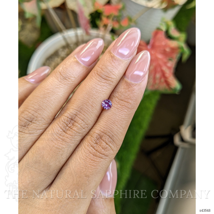 0.39 Ct. Pinkish Purple Sapphire from Ceylon (Sri Lanka)