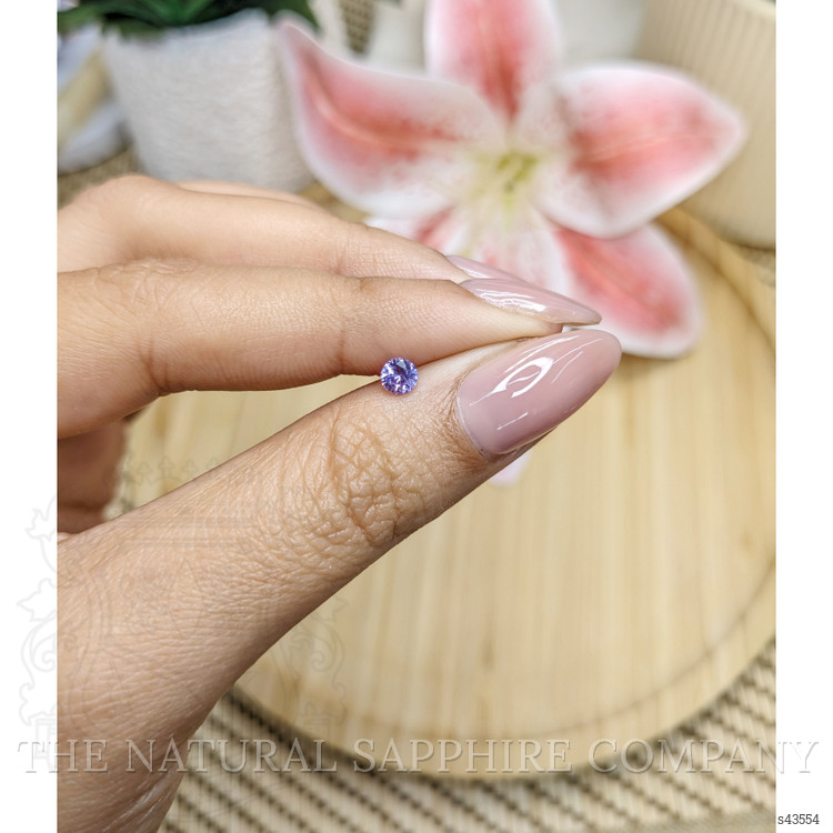 0.35 Ct. Pinkish Purple Sapphire from Ceylon (Sri Lanka)