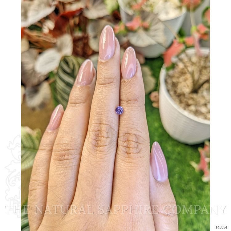 0.35 Ct. Pinkish Purple Sapphire from Ceylon (Sri Lanka)