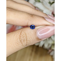 0.35 Ct. Blue Sapphire from Ceylon (Sri Lanka) Life Style