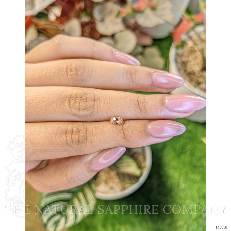 0.43 Ct. Peach Sapphire from Ceylon (Sri Lanka)