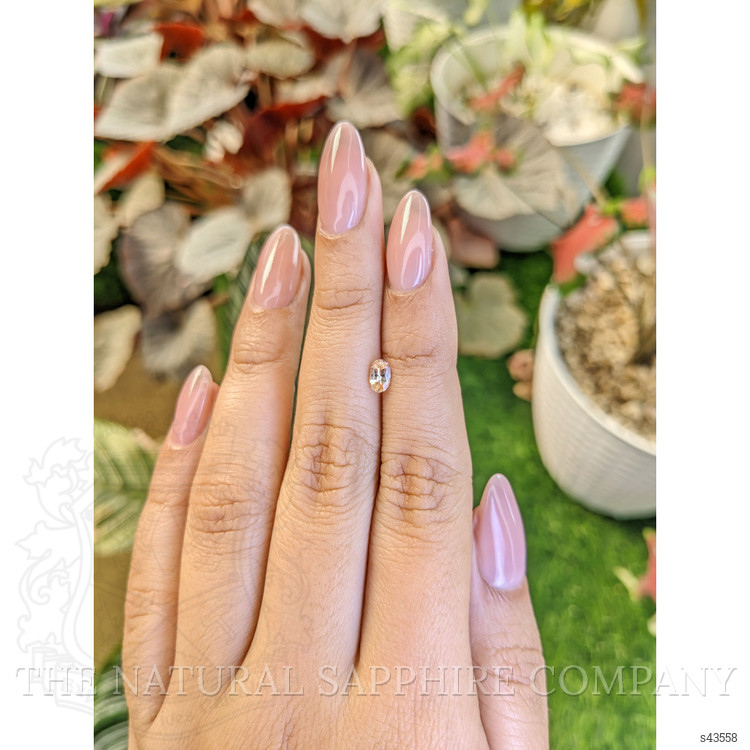 0.43 Ct. Peach Sapphire from Ceylon (Sri Lanka)