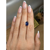 3.20 Ct. Blue Sapphire from Thailand Life Style