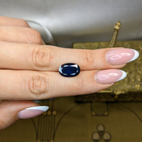 7.22 Ct. Blue Sapphire from Thailand Life Style