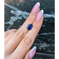3.10 Ct. Blue Sapphire from Thailand Life Style