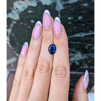 3.10 Ct. Blue Sapphire from Thailand Life Style