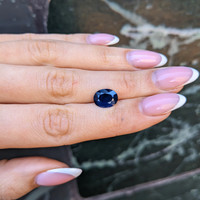 3.10 Ct. Blue Sapphire from Thailand Life Style