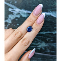 3.23 Ct. Blue Sapphire from Thailand Life Style