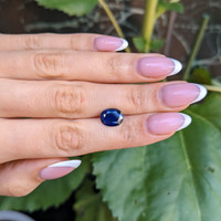 3.23 Ct. Blue Sapphire from Thailand Life Style