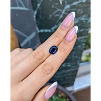 4.34 Ct. Blue Sapphire from Thailand Life Style