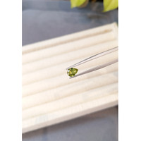 1.06 Ct. Greenish Yellow Sapphire from Madagascar Life Style