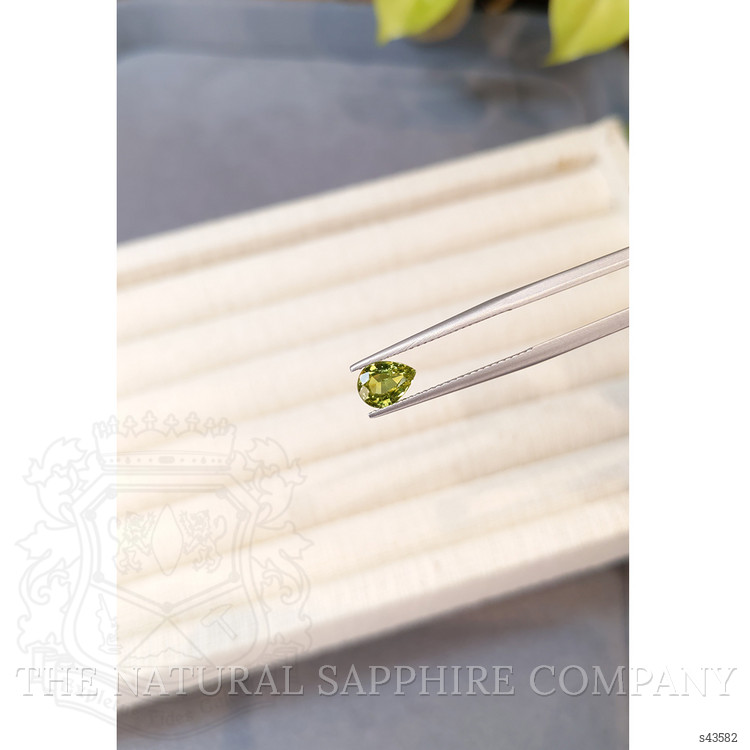 1.06 Ct. Greenish Yellow Sapphire from Madagascar