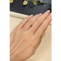 0.56 Ct. Reddish Pink Sapphire from Madagascar Life Style