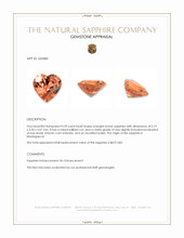 0.59 Ct. Orangish Brown Sapphire from Madagascar Appraisal