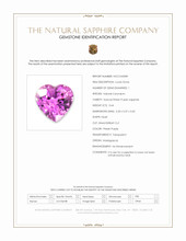 0.64 Ct. Pinkish Purple Sapphire from Madagascar Scan Report
