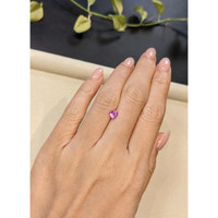 0.64 Ct. Pinkish Purple Sapphire from Madagascar Life Style