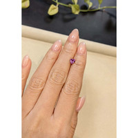 0.68 Ct. Pinkish Purple Sapphire from Madagascar Life Style