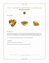 0.76 Ct. Yellow Sapphire from Madagascar Appraisal