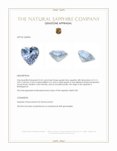 0.54 Ct. Greyish Blue Sapphire from Madagascar Appraisal