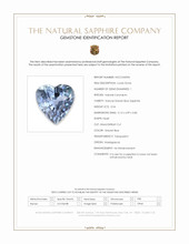 0.54 Ct. Greyish Blue Sapphire from Madagascar Scan Report