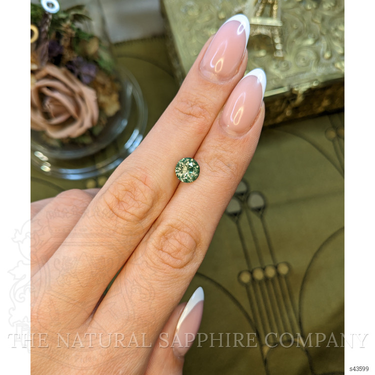 1.99 Ct. Bluish Green Sapphire from Montana