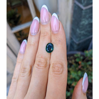 4.12 Ct. Bluish Green Sapphire from Montana Life Style
