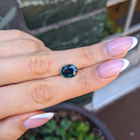 4.12 Ct. Bluish Green Sapphire from Montana Life Style