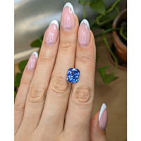6.05 Ct. Blue Sapphire from Ceylon (Sri Lanka) Life Style