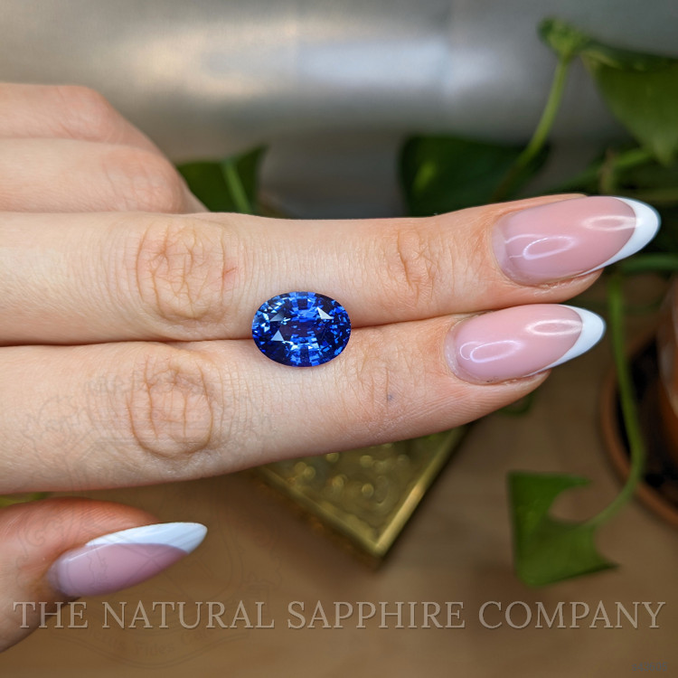 7.58 Ct. Blue Sapphire from Ceylon (Sri Lanka)