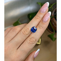 5.03 Ct. Blue Sapphire from Ceylon (Sri Lanka) Life Style