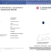 3.67 Ct. Blue Sapphire from Ceylon (Sri Lanka) Scan Report