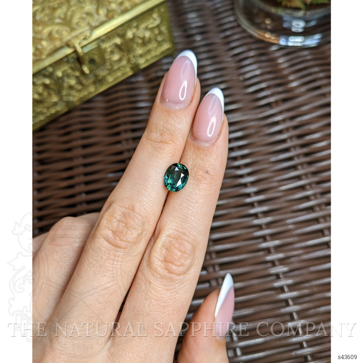 3.01 Ct. Bluish Green Sapphire from Madagascar