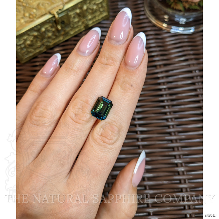 7.01 Ct. Green Sapphire from Madagascar