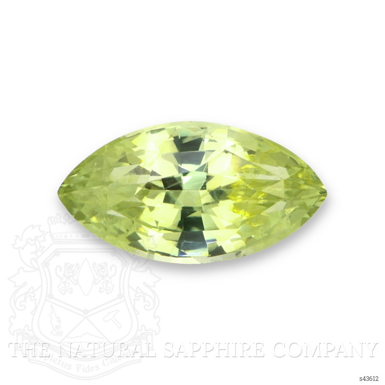 5.40 Ct. Yellowish Green Sapphire from Ceylon (Sri Lanka)