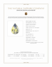 7.65 Ct. Bi Color / Parti Sapphire from Ceylon (Sri Lanka) Scan Report