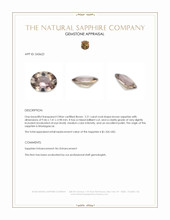 2.21 Ct. Brown Sapphire from Madagascar Appraisal
