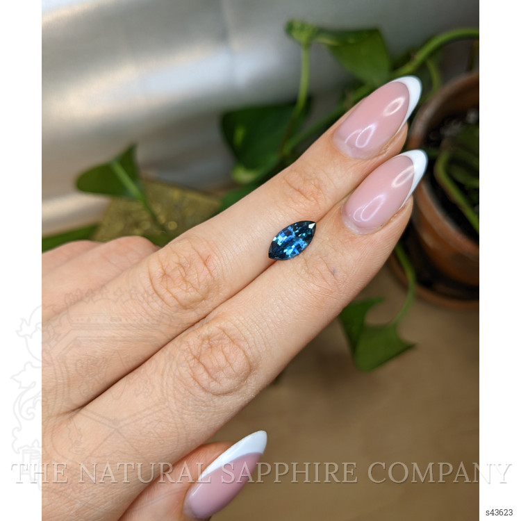 2.11 Ct. Greenish Blue Sapphire from Madagascar