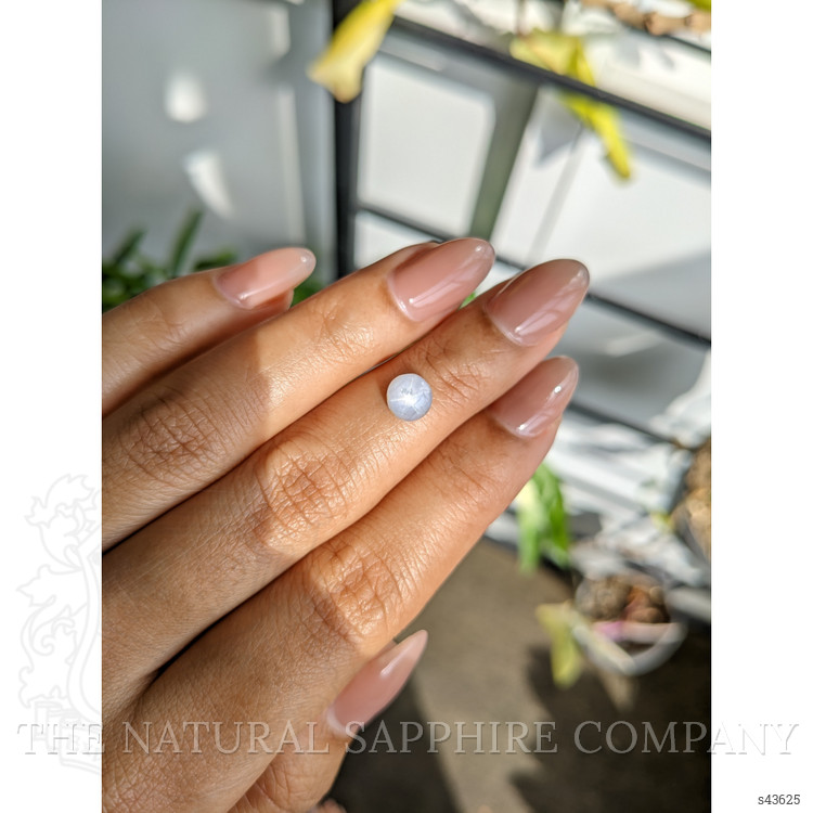1.72 Ct. Bluish Grey Star Sapphire from Ceylon (Sri Lanka)