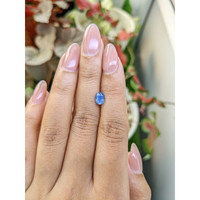 0.98 Ct. Blue Sapphire from Ceylon (Sri Lanka) Life Style